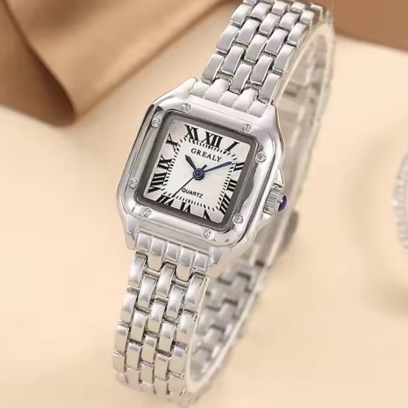 Panthere Classic Rectangle Stainless Steel Watch NEW 
Waterproof main image 13